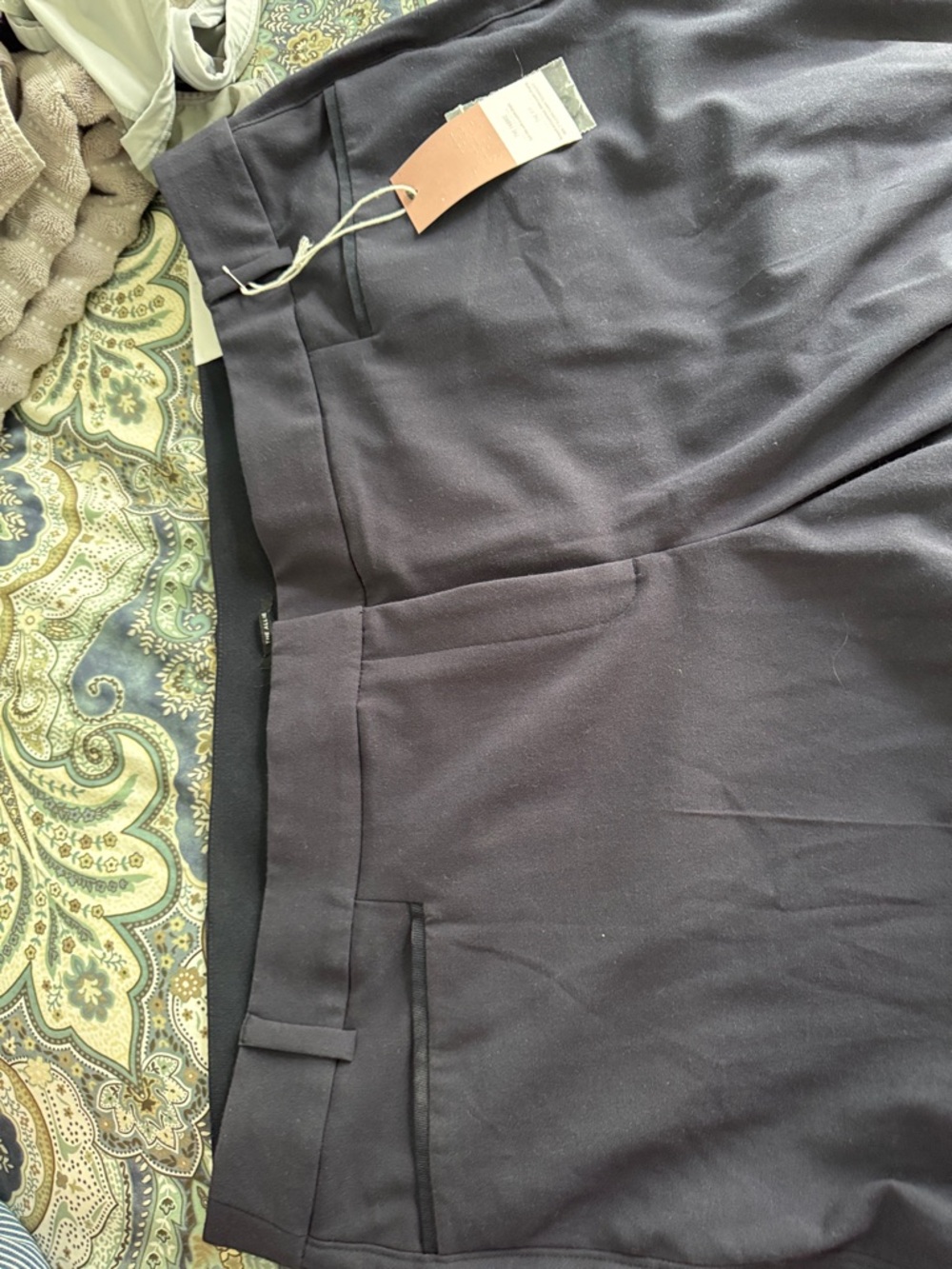 Lane Bryant The Allie Straight Tailored Stretch Pant Navy Blue size 26R